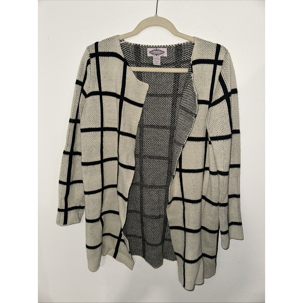 Anthropologie Oliver By Encio Seater‎ Cardigan Cream Black Size M